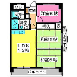 レスピーザ53 3LDKの間取図画像