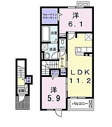 間取図画像 2LDK