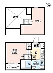DolceVita春町 ワンルームの間取図画像