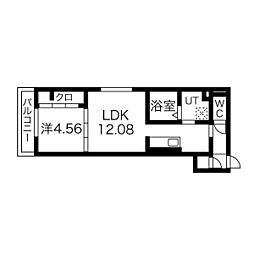 スパローテラス 1LDKの間取図画像