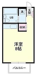 ソレアード敷地 ワンルームの間取図画像