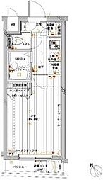 メインステージ赤塚 1階1Kの間取り