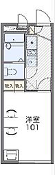 レオパレスパークサイド 1Kの間取図画像