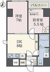 Ｂｅｅ　Ｆｌａｔｓ 10階2DKの間取り