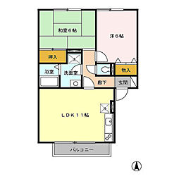 間取図画像 2LDK