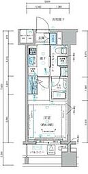 メインステージ平和島2 1Kの間取図画像