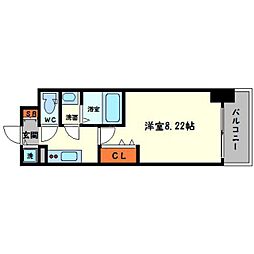 Osaka Metro御堂筋線 西中島南方駅 徒歩7分の賃貸マンション 3階1Kの間取り