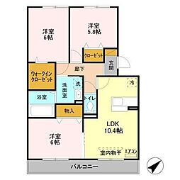 間取図画像 3LDK