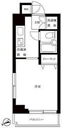 ルーブル大森2 1Kの間取図画像