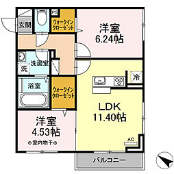 間取図画像 2LDK