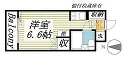 メゾン・ド・セヴェールパート1 ワンルームの間取図画像