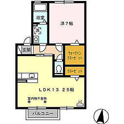 間取図画像 1LDK
