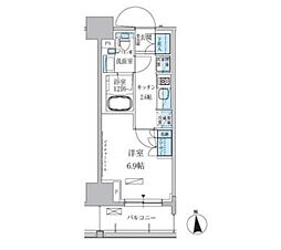 東京メトロ銀座線 上野広小路駅 徒歩4分の賃貸マンション 5階1Kの間取り