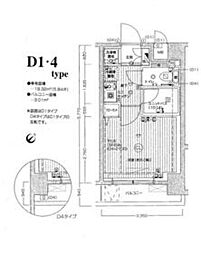 メインステージ鵜の木駅前 507 5階1Kの間取り