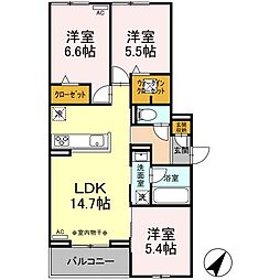 間取図画像 3LDK