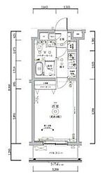 都営三田線 板橋区役所前駅 徒歩9分の賃貸マンション 1階1Kの間取り