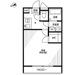アムール　コーポ　サンレーク　IV 1階1Kの間取り