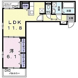 間取図画像 1LDK