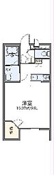 レオパレス豊中南3 1Kの間取図画像