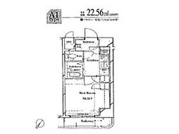 JR山手線 五反田駅 徒歩10分の賃貸マンション 4階1Kの間取り