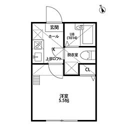 レスピーロ能見台　Ａ棟 1階1Kの間取り