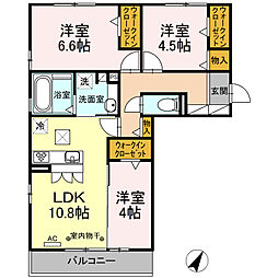 オレンジコート 3LDKの間取図画像