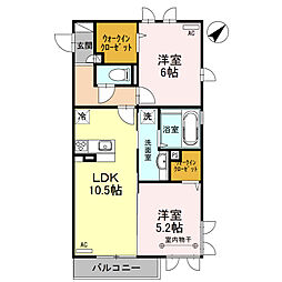 間取図画像 2LDK