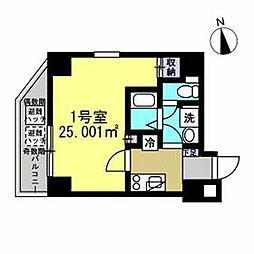 プラトリエ北新宿 1Kの間取図画像