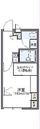 レオパレスサニーハウス 1Kの間取図画像