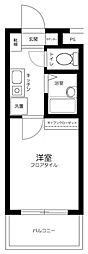 ハイタウン多摩川No.2 1Kの間取図画像