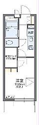 レオパレスT.ヴィルヌーブ3 1Kの間取図画像