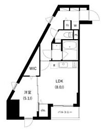 東京メトロ南北線 駒込駅 徒歩6分の賃貸マンション 12階1LDKの間取り