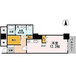品川シーサイドビュータワー2 ワンルームの間取図画像