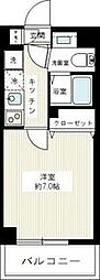 マキシヴ西川口AZ 1Kの間取図画像