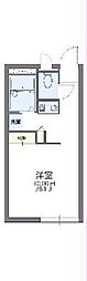 レオパレスファーム 1Kの間取図画像