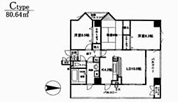 アンソレイエ 3LDKの間取図画像