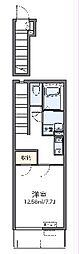 レオネクスト白樺V 2階1Kの間取り