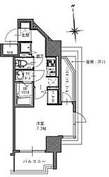 Osaka Metro長堀鶴見緑地線 西大橋駅 徒歩6分の賃貸マンション 9階1Kの間取り