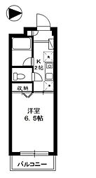 西武新宿線 鷺ノ宮駅 徒歩10分の賃貸マンション 1階1Kの間取り