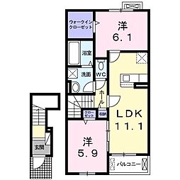間取図画像 2LDK
