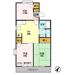 つくばエクスプレス 南流山駅 徒歩4分の賃貸アパート 1階3DKの間取り