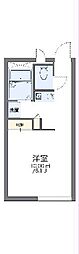 レオパレス前川1 1Kの間取図画像
