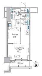 JR総武線 大久保駅 徒歩6分の賃貸マンション 1階1LDKの間取り