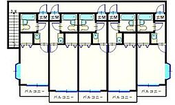 サンプラザ港南中央IIＢ棟 1階ワンルームの間取り