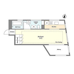 東京メトロ丸ノ内線 新大塚駅 徒歩3分の賃貸マンション 3階ワンルームの間取り