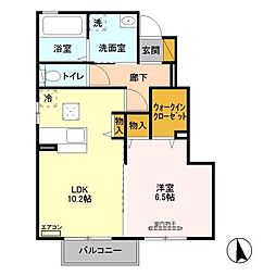 間取図画像 1LDK