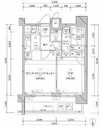 ARTESSIMOLEGA 1LDKの間取図画像