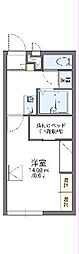 レオパレスセルシオ 1Kの間取図画像