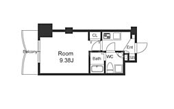 セレニテ新大阪弐番館 1Kの間取図画像