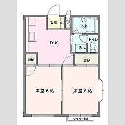 間取図画像 2DK